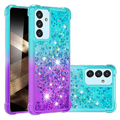 Silicone Candy Rubber TPU Bling-Bling Soft Case Cover S02 for Samsung Galaxy A15 LTE Sky Blue