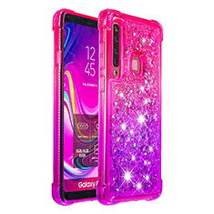 Silicone Candy Rubber TPU Bling-Bling Soft Case Cover S02 for Samsung Galaxy A9 (2018) A920 Hot Pink