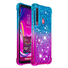 Silicone Candy Rubber TPU Bling-Bling Soft Case Cover S02 for Samsung Galaxy A9 (2018) A920 Sky Blue