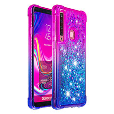 Silicone Candy Rubber TPU Bling-Bling Soft Case Cover S02 for Samsung Galaxy A9s Purple