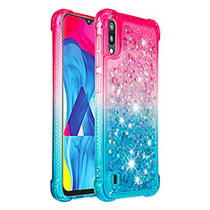 Silicone Candy Rubber TPU Bling-Bling Soft Case Cover S02 for Samsung Galaxy M10 Pink