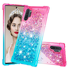 Silicone Candy Rubber TPU Bling-Bling Soft Case Cover S02 for Samsung Galaxy Note 10 Plus 5G Pink