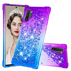 Silicone Candy Rubber TPU Bling-Bling Soft Case Cover S02 for Samsung Galaxy Note 10 Plus 5G Purple