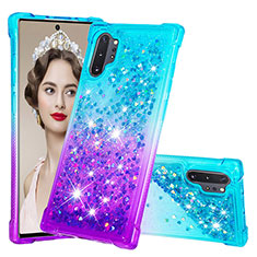 Silicone Candy Rubber TPU Bling-Bling Soft Case Cover S02 for Samsung Galaxy Note 10 Plus 5G Sky Blue