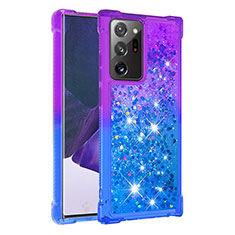 Silicone Candy Rubber TPU Bling-Bling Soft Case Cover S02 for Samsung Galaxy Note 20 Ultra 5G Purple