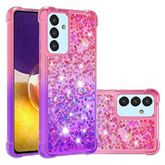 Silicone Candy Rubber TPU Bling-Bling Soft Case Cover S02 for Samsung Galaxy Quantum2 5G Hot Pink