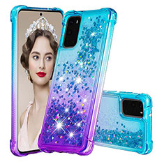 Silicone Candy Rubber TPU Bling-Bling Soft Case Cover S02 for Samsung Galaxy S20 5G Sky Blue
