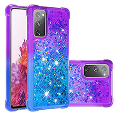 Silicone Candy Rubber TPU Bling-Bling Soft Case Cover S02 for Samsung Galaxy S20 FE (2022) 5G Purple