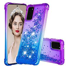Silicone Candy Rubber TPU Bling-Bling Soft Case Cover S02 for Samsung Galaxy S20 Purple