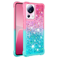 Silicone Candy Rubber TPU Bling-Bling Soft Case Cover S02 for Xiaomi Mi 13 Lite 5G Pink