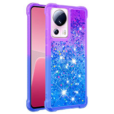 Silicone Candy Rubber TPU Bling-Bling Soft Case Cover S02 for Xiaomi Mi 13 Lite 5G Purple