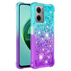 Silicone Candy Rubber TPU Bling-Bling Soft Case Cover S02 for Xiaomi Redmi Note 11E 5G Sky Blue