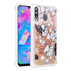 Silicone Candy Rubber TPU Bling-Bling Soft Case Cover S03 for Samsung Galaxy A40s Gold