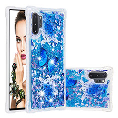 Silicone Candy Rubber TPU Bling-Bling Soft Case Cover S03 for Samsung Galaxy Note 10 Plus 5G Blue