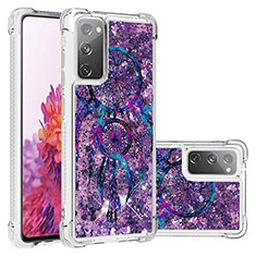 Silicone Candy Rubber TPU Bling-Bling Soft Case Cover S03 for Samsung Galaxy S20 Lite 5G Purple
