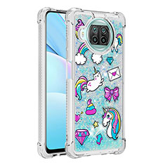 Silicone Candy Rubber TPU Bling-Bling Soft Case Cover S03 for Xiaomi Mi 10T Lite 5G Sky Blue