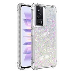 Silicone Candy Rubber TPU Bling-Bling Soft Case Cover S03 for Xiaomi Poco F5 Pro 5G Silver