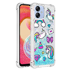 Silicone Candy Rubber TPU Bling-Bling Soft Case Cover YB1 for Samsung Galaxy M04 Sky Blue