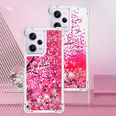 Silicone Candy Rubber TPU Bling-Bling Soft Case Cover YB1 for Xiaomi Redmi Note 12 Pro 5G Hot Pink