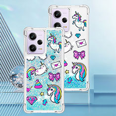 Silicone Candy Rubber TPU Bling-Bling Soft Case Cover YB1 for Xiaomi Redmi Note 12 Pro 5G Sky Blue