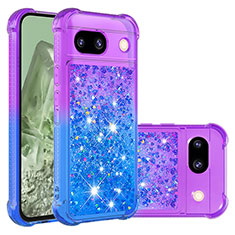 Silicone Candy Rubber TPU Bling-Bling Soft Case Cover YB2 for Google Pixel 8a 5G Purple