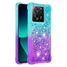 Silicone Candy Rubber TPU Bling-Bling Soft Case Cover YB2 for Xiaomi Mi 13T Pro 5G Sky Blue