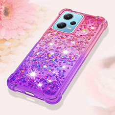 Silicone Candy Rubber TPU Bling-Bling Soft Case Cover YB2 for Xiaomi Redmi Note 12 5G Hot Pink