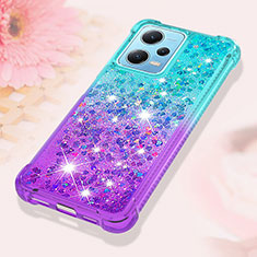 Silicone Candy Rubber TPU Bling-Bling Soft Case Cover YB2 for Xiaomi Redmi Note 12 5G Sky Blue