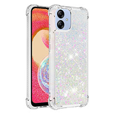 Silicone Candy Rubber TPU Bling-Bling Soft Case Cover YB3 for Samsung Galaxy A04 4G Silver