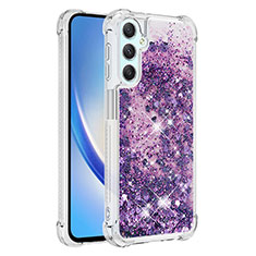 Silicone Candy Rubber TPU Bling-Bling Soft Case Cover YB3 for Samsung Galaxy A25 5G Purple
