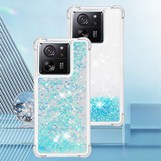 Silicone Candy Rubber TPU Bling-Bling Soft Case Cover YB3 for Xiaomi Mi 13T Pro 5G Sky Blue