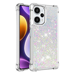 Silicone Candy Rubber TPU Bling-Bling Soft Case Cover YB3 for Xiaomi Poco F5 5G Silver