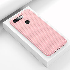 Silicone Candy Rubber TPU Line Soft Case Cover C01 for Huawei Honor View 20 Pink