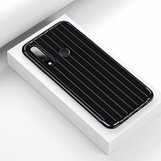 Silicone Candy Rubber TPU Line Soft Case Cover C01 for Huawei Nova 5i Black