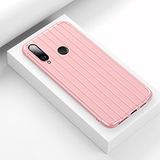 Silicone Candy Rubber TPU Line Soft Case Cover C01 for Huawei P30 Lite New Edition Pink
