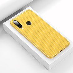 Silicone Candy Rubber TPU Line Soft Case Cover C01 for Huawei P30 Lite XL Yellow