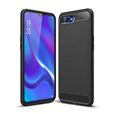 Silicone Candy Rubber TPU Line Soft Case Cover C01 for Oppo K1 Black