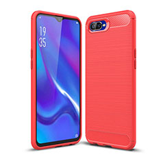 Silicone Candy Rubber TPU Line Soft Case Cover C01 for Oppo K1 Red