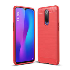 Silicone Candy Rubber TPU Line Soft Case Cover C01 for Oppo R17 Pro Red