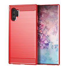Silicone Candy Rubber TPU Line Soft Case Cover C01 for Samsung Galaxy Note 10 Plus Red
