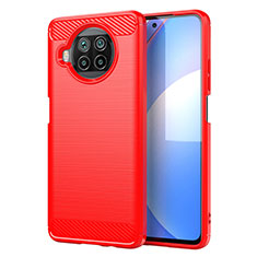 Silicone Candy Rubber TPU Line Soft Case Cover C01 for Xiaomi Mi 10i 5G Red