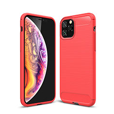 Silicone Candy Rubber TPU Line Soft Case Cover C02 for Apple iPhone 11 Pro Max Red