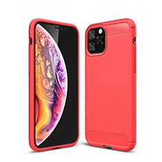 Silicone Candy Rubber TPU Line Soft Case Cover C02 for Apple iPhone 11 Pro Red