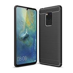Silicone Candy Rubber TPU Line Soft Case Cover C02 for Huawei Mate 20 X 5G Black