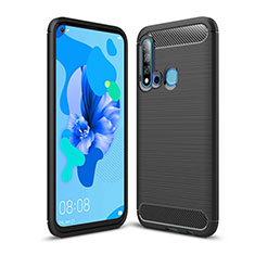 Silicone Candy Rubber TPU Line Soft Case Cover C02 for Huawei P20 Lite (2019) Black