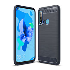 Silicone Candy Rubber TPU Line Soft Case Cover C02 for Huawei P20 Lite (2019) Blue