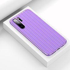 Silicone Candy Rubber TPU Line Soft Case Cover C02 for Huawei P30 Pro New Edition Purple