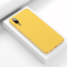 Silicone Candy Rubber TPU Line Soft Case Cover C03 for Huawei P20 Yellow