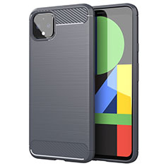 Silicone Candy Rubber TPU Line Soft Case Cover for Google Pixel 4 XL Gray