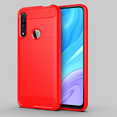 Silicone Candy Rubber TPU Line Soft Case Cover for Huawei Enjoy 10 Plus Red